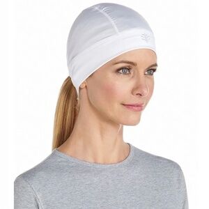 Coolibar UPF 50+ Hubbard UV Skull Cap White